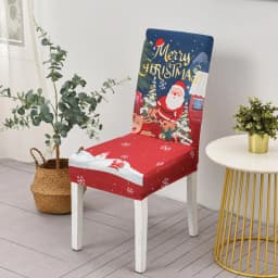 Christmas Decoration Stretch Covers Chair Cover for Dining Room Office Banquet Chair Protector Elastic Material Armchair Cover