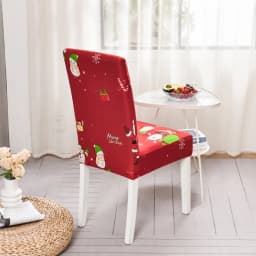 Christmas Decoration Stretch Covers Chair Cover for Dining Room Office Banquet Chair Protector Elastic Material Armchair Cover