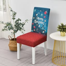 Christmas Decoration Stretch Covers Chair Cover for Dining Room Office Banquet Chair Protector Elastic Material Armchair Cover