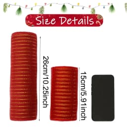 1Roll Christmas Mesh Ribbon DIY Wreath Bow Ribbon Christmas Tree Decorations For Home 2025 Xmas Gifts Navidad Noel New Year 2026