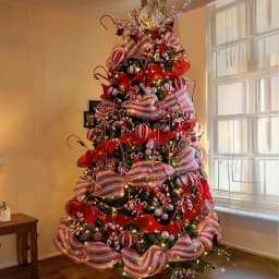 1Roll Christmas Mesh Ribbon DIY Wreath Bow Ribbon Christmas Tree Decorations For Home 2025 Xmas Gifts Navidad Noel New Year 2026
