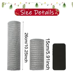 1Roll Christmas Mesh Ribbon DIY Wreath Bow Ribbon Christmas Tree Decorations For Home 2025 Xmas Gifts Navidad Noel New Year 2026