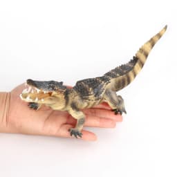 White/Brown/Green Realistic Crocodile Action Figures Solid Simulation Animals Model Decoration Toys For Christmas Gifts