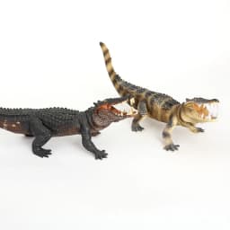 White/Brown/Green Realistic Crocodile Action Figures Solid Simulation Animals Model Decoration Toys For Christmas Gifts