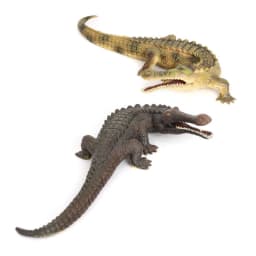 White/Brown/Green Realistic Crocodile Action Figures Solid Simulation Animals Model Decoration Toys For Christmas Gifts