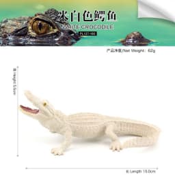 White/Brown/Green Realistic Crocodile Action Figures Solid Simulation Animals Model Decoration Toys For Christmas Gifts
