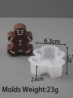 Christmas Tree Snowflake Silicone Candle Mold DIY Xmas Ornaments Making Soap Plaster Resin Casting Molds Home Decor Craft Gifts