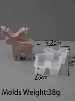 Christmas Tree Snowflake Silicone Candle Mold DIY Xmas Ornaments Making Soap Plaster Resin Casting Molds Home Decor Craft Gifts