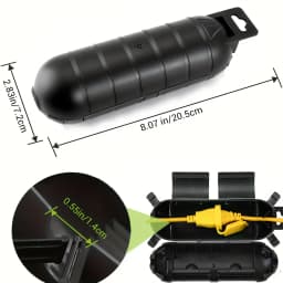 Extension Cord Plug Connection Protective Safety Cover, Water-Resistant Indoor Outdoor,String Holiday Christmas Lights Tools Fan