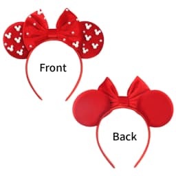 2026 Women 3.3" Velvet Mouse Ear Headband For Girls Soft Butterfly Knot Headband Halloween Party Christmas Hair Accessories