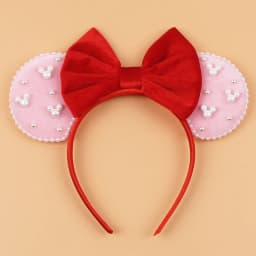 2026 Women 3.3" Velvet Mouse Ear Headband For Girls Soft Butterfly Knot Headband Halloween Party Christmas Hair Accessories