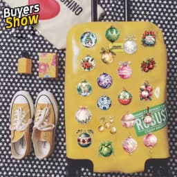 50PCS Christmas Bell Decoration PET Graffiti Stickers Luggage Speaker Skateboard Water Cup Decoration Stickers