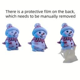 10pcs/5pcs Christmas Car Rearview Mirror Ornaments - Snowman Acrylic Hanging Decorations for Tree, Christmas Decorations