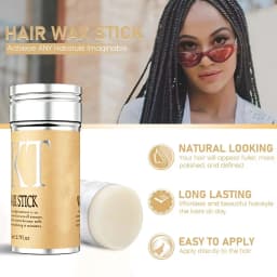 High Quality Hair Wax Stick for Wigs and Hairstyling-Edge Control, Non-Greasy Pomade for Fly Away and Frizzy Hair, Christmas Gif