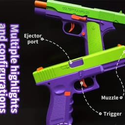 Fidget Toys Stress Shot Toy Gun Fun Interactive Plaything For Kids Toy Pistol Look Real Hand Gun Christmas Gift