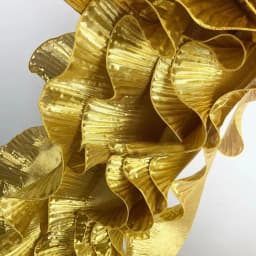 1Yard Multicolor Metal Wave Solid Pleated Ruffle Lace Fabric DIY Christmas Dance Clothing Festival Decoration Sewing Applique
