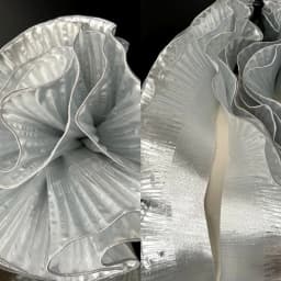 1Yard Multicolor Metal Wave Solid Pleated Ruffle Lace Fabric DIY Christmas Dance Clothing Festival Decoration Sewing Applique