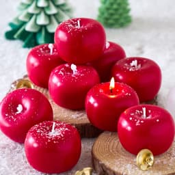 Simulation Apple Candle Silicone Mold DIY Handmade Aromath Soap Plaster Resin Craft Casting Molds Home Christmas Decor Supplies