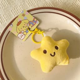 Cartoon Plush Doll Keychain Bag Charms Capybara Star Bear Rabbit Frog Panda Strawberry Bear Goose Doll Keychains Christmas Gifts