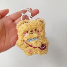 Cartoon Plush Doll Keychain Bag Charms Capybara Star Bear Rabbit Frog Panda Strawberry Bear Goose Doll Keychains Christmas Gifts