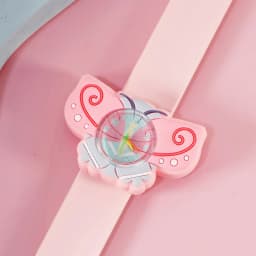 Cartoon Children Watches Baby Study Look The Time Toy Bracelet Kids Slap Watch for Boys Girls Birthday and Christmas Gift Clock