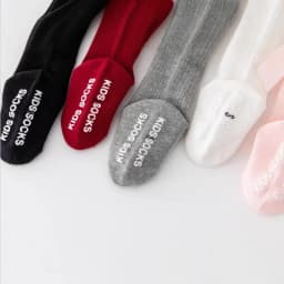 Red Bow Tie Knee High Tube Socks Girls' Christmas Stockings Infants Toddlers Soft Cotton Children Non Slip Floor Socks Baby Gift