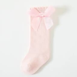 Red Bow Tie Knee High Tube Socks Girls' Christmas Stockings Infants Toddlers Soft Cotton Children Non Slip Floor Socks Baby Gift