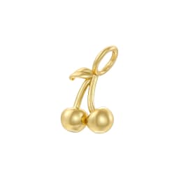 2Pcs/lot,Fashion Brass 18K Gold Plated Christmas Charm Cherry Strawberry Sweet Cute Jewellery for DIY Bracelet Necklace:VD1634