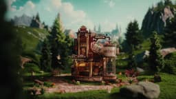 ROKR Dream Gift Factory 3D Wooden Puzzles Wooden Music Box Christmas Wooden Model Kits Build Best Gifts for Kids Adults