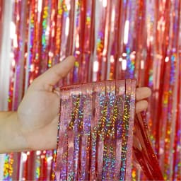 Cheap Tinsel Foil Fringe Curtains Backdropfor for Photo Booth Wedding Graduations Birthday Christmas Event Party Supplies