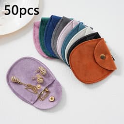 50/10/1pcs Soft Velvet Jewelry Packaging Bag Earring Necklace Storage Pouch Halloween Christmas Wedding Gift Organizer Candy Bag