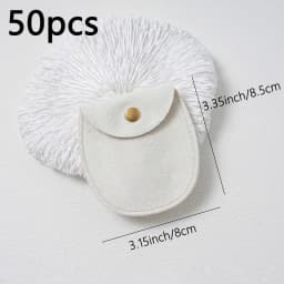 50/10/1pcs Soft Velvet Jewelry Packaging Bag Earring Necklace Storage Pouch Halloween Christmas Wedding Gift Organizer Candy Bag