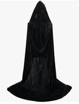Christmas Pleuche Velvet Cloak Cape Hooded Medieval Costume Witch Wicca Vampire Halloween Christmas Cosplay Costume Cape