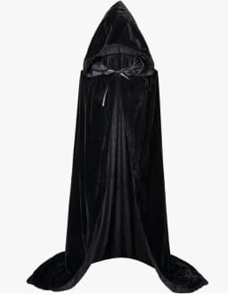 Christmas Pleuche Velvet Cloak Cape Hooded Medieval Costume Witch Wicca Vampire Halloween Christmas Cosplay Costume Cape