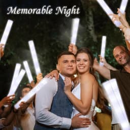 200-30PCS LED Foam Glow Sticks Glow Party Supply with 3 Modes Glow Stick for Wedding for Birthday Concert Halloween Christmas