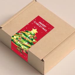 150pcs/roll, Christmas Gift Packaging Sticker Labels, Gift Box Decor Bag Packaging Label, Sealing Decals, Party Favo