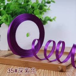6/10/15/20/25/40/50mm Dark Purple Silk Ribbon Wedding Party Decoration Gift Wrapping Christmas Sewing Fabric Ribbon 22meters/lot