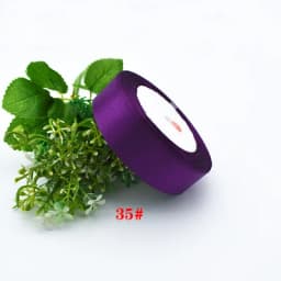 6/10/15/20/25/40/50mm Dark Purple Silk Ribbon Wedding Party Decoration Gift Wrapping Christmas Sewing Fabric Ribbon 22meters/lot