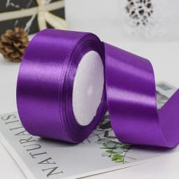 6/10/15/20/25/40/50mm Dark Purple Silk Ribbon Wedding Party Decoration Gift Wrapping Christmas Sewing Fabric Ribbon 22meters/lot