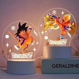 Dragon Ball Night Light Series Animation Figures 3d Ornaments Goku Cartoon Stand Table Lamp Desktop Decoration Christmas Gifts