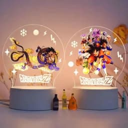 Dragon Ball Night Light Series Animation Figures 3d Ornaments Goku Cartoon Stand Table Lamp Desktop Decoration Christmas Gifts