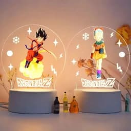 Dragon Ball Night Light Series Animation Figures 3d Ornaments Goku Cartoon Stand Table Lamp Desktop Decoration Christmas Gifts