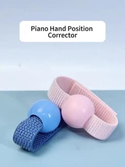 A Set of Blue/Pink ABS Resin Piano Hand Correctors Can Make Beginners Standard Hand Shapes Faster, Christmas/Halloween Gifts