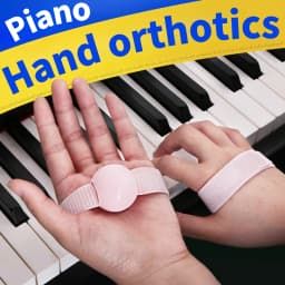 A Set of Blue/Pink ABS Resin Piano Hand Correctors Can Make Beginners Standard Hand Shapes Faster, Christmas/Halloween Gifts