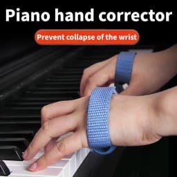 A Set of Blue/Pink ABS Resin Piano Hand Correctors Can Make Beginners Standard Hand Shapes Faster, Christmas/Halloween Gifts