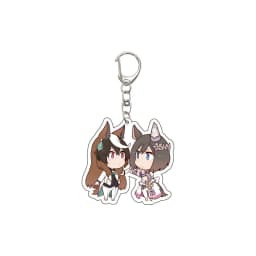 55MM Anime Pretty Derby Keychain Oguri Cap Special Week Silence Suzuka Tokai Teio Key Chain Acrylic Model Plate Christmas Gifts