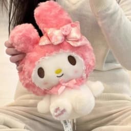 30CM Genuine Sanrio Rose Series Hello Kitty Melody Stuffed Toy Plush Toy Peluche Anime Doll Birthday Christmas Gift For Girl