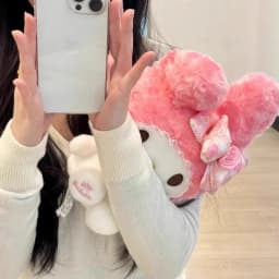 30CM Genuine Sanrio Rose Series Hello Kitty Melody Stuffed Toy Plush Toy Peluche Anime Doll Birthday Christmas Gift For Girl