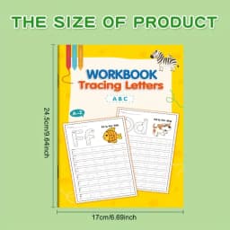 Children's Alphabet Practice Book - Alphabet Learning and Creative Coloring Activities, Developing Writing Skills, Back-To-School Supplies, Easter and Christmas Gifts, Preschoolers, Alphabet Learning Book, Preschool Activities, Fun Illustrations, Engaging Illustrations
