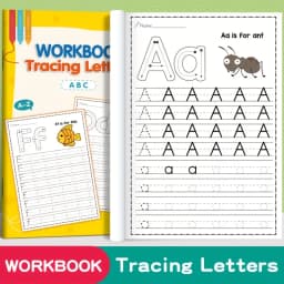 Children's Alphabet Practice Book - Alphabet Learning and Creative Coloring Activities, Developing Writing Skills, Back-To-School Supplies, Easter and Christmas Gifts, Preschoolers, Alphabet Learning Book, Preschool Activities, Fun Illustrations, Engaging Illustrations